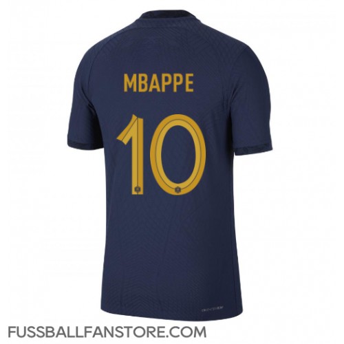 Frankreich Kylian Mbappe #10 Replik Heimtrikot WM 2022 Kurzarm